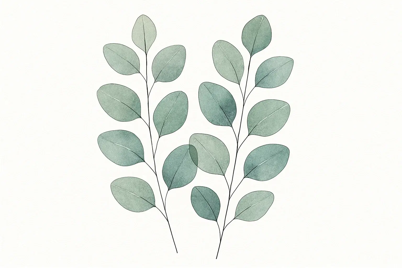 Eucalyptus Twins Eucalyptus Twins | Canvas - Image 1