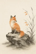 Fox on a Rock