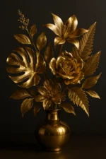 Glided Botanical Elegance I | Canvas