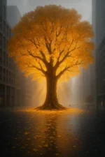 Golden Τree Oasis | Poster