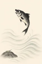 Jumping on a fish | Canvas