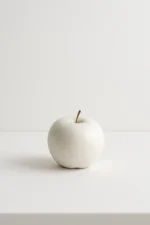 Minimal white apple