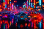 Neon Drift I | Poster