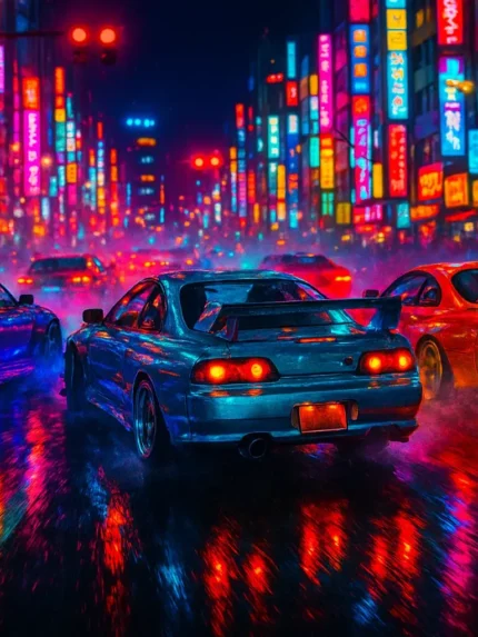 Neon Drift I | Poster