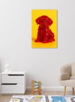 Red Puppy Pop | Canvas - Image 2