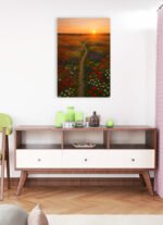 Sunset Wildflower Dreamspace | Canvas - Image 2