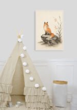 Fox on a Rock | Poster - Image 2