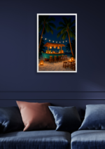 Beach bar at night | Poster - Image 2
